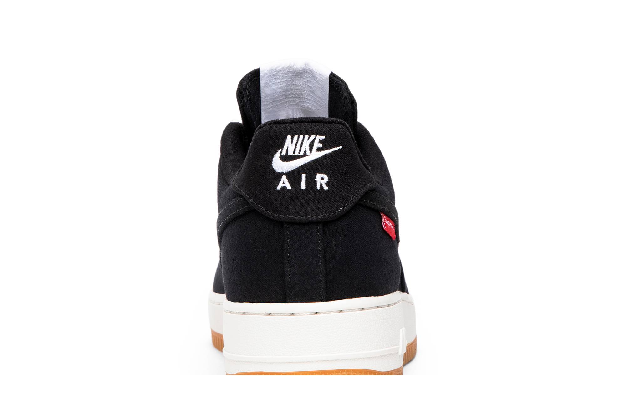 Sizing 슈프림 x 나이키 에어포스 1 로우 '08 블랙 (프리미엄) 573488-090