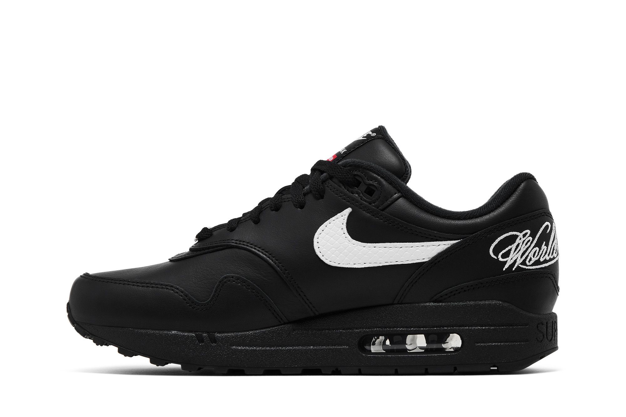 Purchase Supreme x Nike Air Max 1 '87 SP 'Hitam Putih' HF8813-001