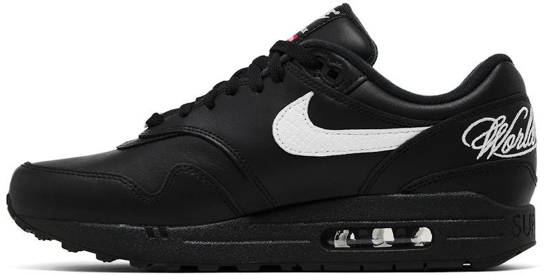 Supreme x Nike Air Max 1 '87 SP 'Hitam Putih' HF8813-001 Purchase Supreme x Nike Air Max 1 '87 SP 'Hitam Putih' HF8813-001