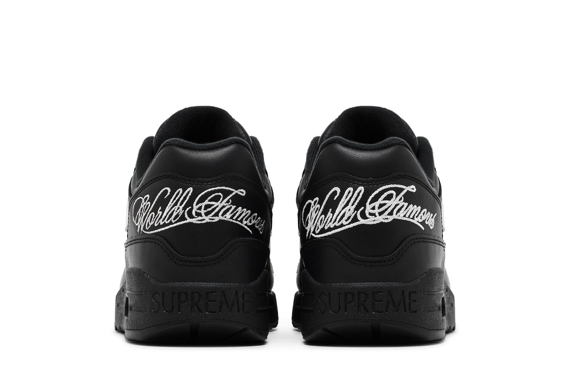 Sizing Supreme x Nike Air Max 1 ''87 SP ''Schwarz Weiß'' HF8813-001