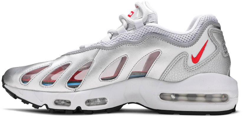 Supreme x Nike Air Max 96 'Metallic Silver' CV7652-001 Lookbook Supreme x Nike Air Max 96 'Metallic Silver' CV7652-001