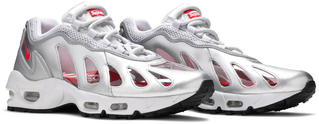 Supreme x Nike Air Max 96 'Metallic Silver' CV7652-001 Cheap Supreme x Nike Air Max 96 'Metallic Silver' CV7652-001