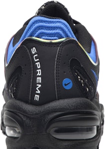 슈프림 x 나이키 에어맥스 테일윈드 4 "블랙 코발트" AT3854-001 Sizing 슈프림 x 나이키 에어맥스 테일윈드 4 "블랙 코발트" AT3854-001