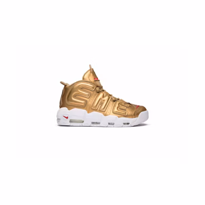 Supreme Nike Air More Uptempo 'Metallic Gold'