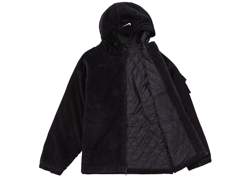 Buy Supreme x Nike Arc Corduroy Hooded Jacket Black - Novelship