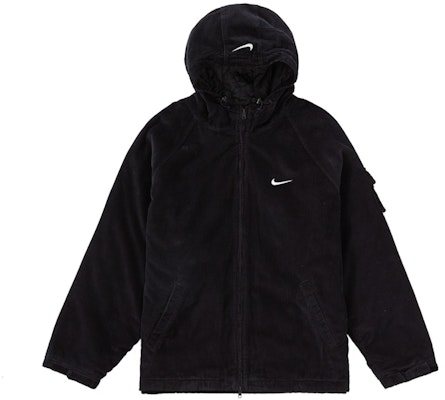 Supreme x Nike Arc Corduroy Hooded Jacket Black Lookbook Supreme x Nike Arc Corduroy Hooded Jacket Black