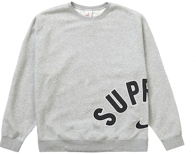 Supreme x Nike 弧形徽标套头衫石灰色 Buy Supreme x Nike 弧形徽标套头衫石灰色