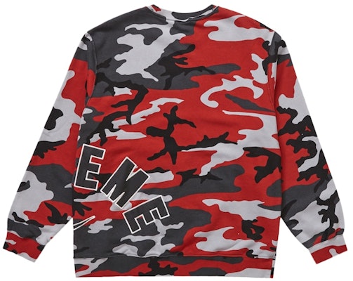 Supreme x Nike Arc Crewneck Red Camo Order Supreme x Nike Arc Crewneck Red Camo