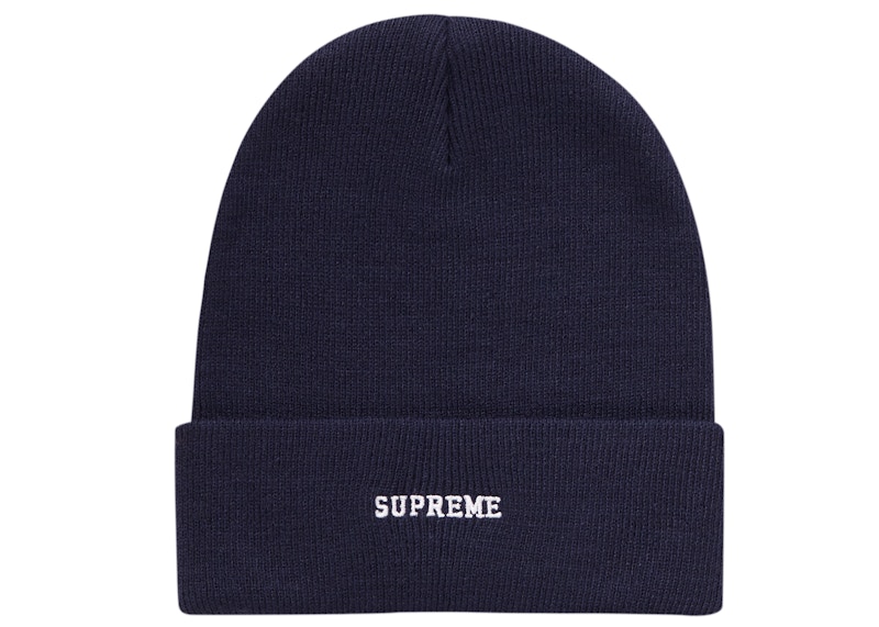 Order Supreme x Nike Topi Beanie Biru Tua
