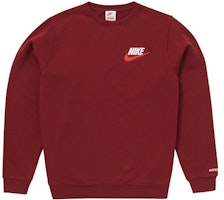 Supreme x Nike Crewneck Burgundy Supreme x Nike Crewneck Burgundy
