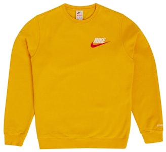 Supreme x Nike Crewneck Warna Mustard Buy Supreme x Nike Crewneck Warna Mustard