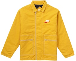 Supreme x Nike Double Zip Quilted Work Jacket Mustard Supreme x Nike Double Zip Quilted Work Jacket Mustard