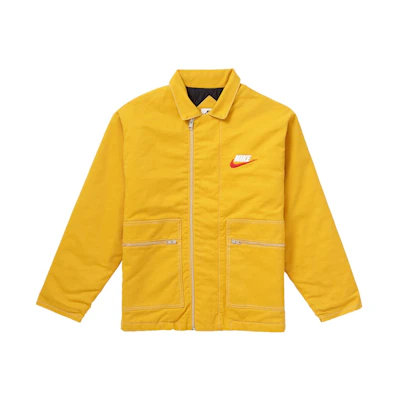 Supreme Nike Double Zip Quilted Work Jacket Mustard