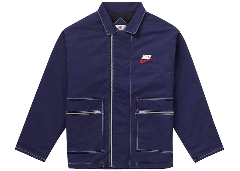Buy Supreme x Nike キルトWジップJKT (ネイビー)
