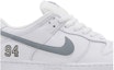 Order Supreme x Nike Dunk Low SB 'Putih Perak Metalik' HQ8487-100