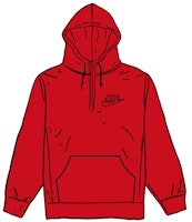 Supreme x Nike Half Zip Hooded Sweatshirt Red Supreme x Nike Half Zip Hooded Sweatshirt Red