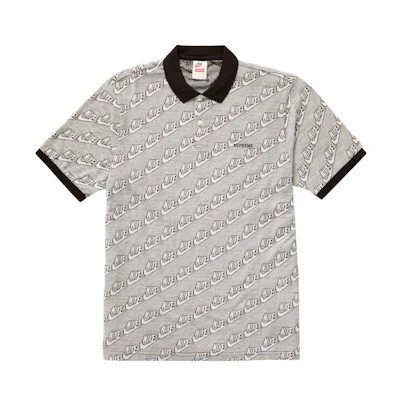 Supreme Nike Jacquard Polo Black