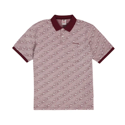 Supreme Nike Jacquard Polo Burgundy