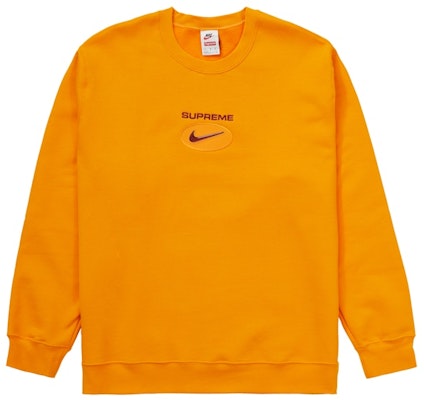 Supreme x Nike Jewel Crewneck Orange Buy Supreme x Nike Jewel Crewneck Orange