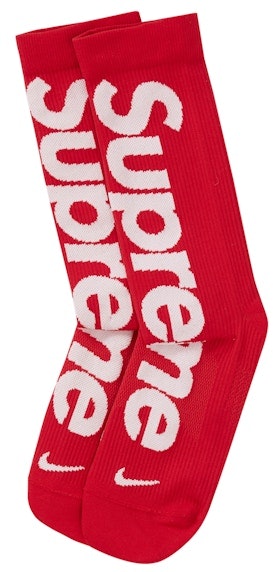 supreme-nike-lightweight-crew-socks-red
