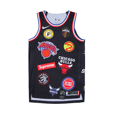 Supreme Nike NBA Teams Authentic Jersey Black