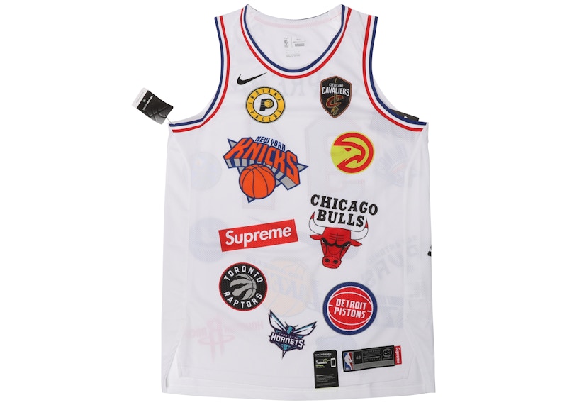 Supreme x Nike NBA Teams Authentic Jersey White
