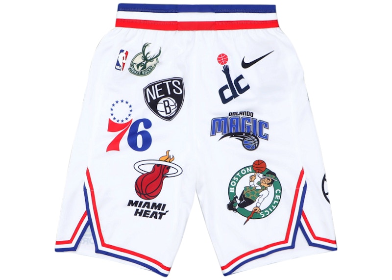 Supreme x Nike NBA Teams Authentic Shorts White