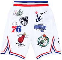 Supreme x Nike NBA Teams Authentic Shorts White Supreme x Nike NBA Teams Authentic Shorts White