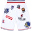 Order Supreme x Nike NBA Equipos Pantalones Cortos Auténticos Blancos