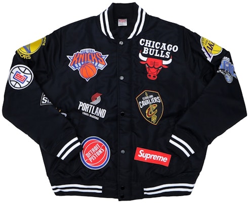 Supreme x Nike NBA Teams Warm ‘Up Jacket Black Buy Supreme x Nike NBA Teams Warm ‘Up Jacket Black