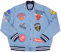 Supreme x Nike NBA Teams Warm ‘Up Jacket Denim Supreme x Nike NBA Teams Warm ‘Up Jacket Denim