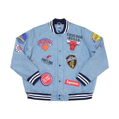 Supreme Nike NBA Teams Warm ‘Up Jacket Denim