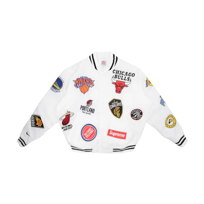 Supreme Nike NBA Teams Warm ‘Up Jacket White