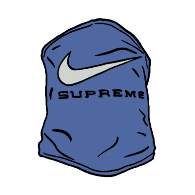 Supreme Nike Neck Warmer Blue