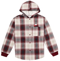 Supreme x Nike Plaid Hooded Sweatshirt Burgundy Supreme x Nike Plaid Hooded Sweatshirt Burgundy