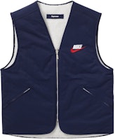 Supreme x Nike Reversible Nylon Sherpa Vest Navy Supreme x Nike Reversible Nylon Sherpa Vest Navy