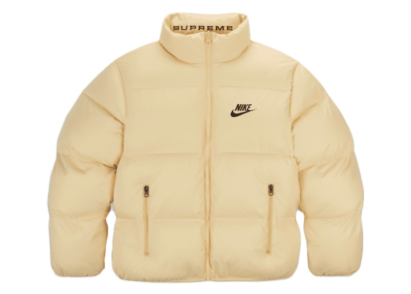 Supreme x Nike Reversible Puffy Jacket Pale Yellow