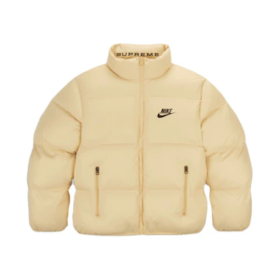 Supreme Nike Reversible Puffy Jacket Pale Yellow