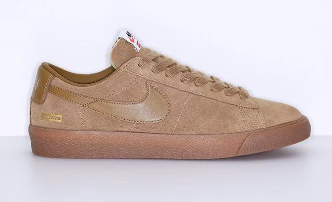 Supreme x Nike SB Blazer Low GT Golden Beige 716890 229 716890