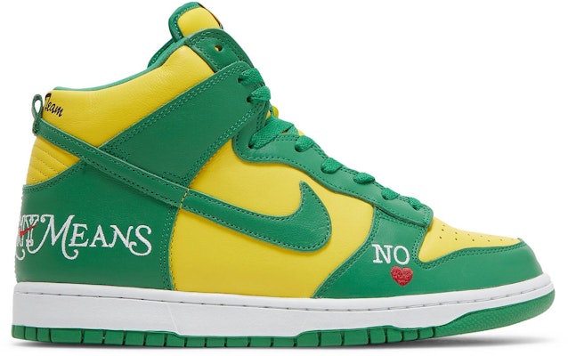 Supreme x Nike SB Dunk High 'By Any Means Brazil' DN3741-700 Buy Supreme x Nike SB Dunk High 'By Any Means Brazil' DN3741-700