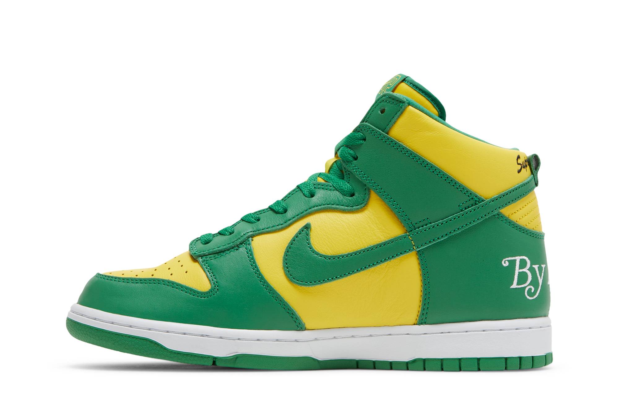 Supreme x Nike SB Dunk High ‘By Any Means Brazil’ DN3741-700