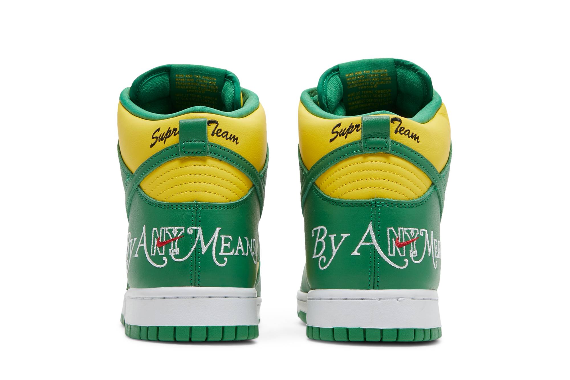 Supreme x Nike SB Dunk High 'By Any Means Brazil' DN3741-700