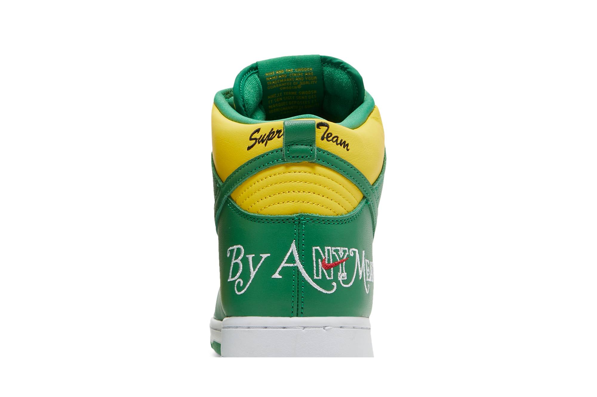 Supreme x Nike SB Dunk High ‘By Any Means Brazil’ DN3741-700