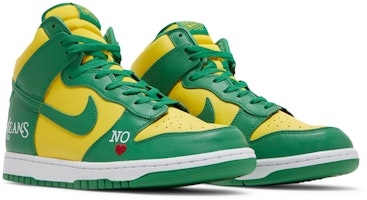 Supreme x Nike SB Dunk High 'By Any Means Brazil' Lelaki DN3741-700 Cheap Supreme x Nike SB Dunk High 'By Any Means Brazil' Lelaki DN3741-700