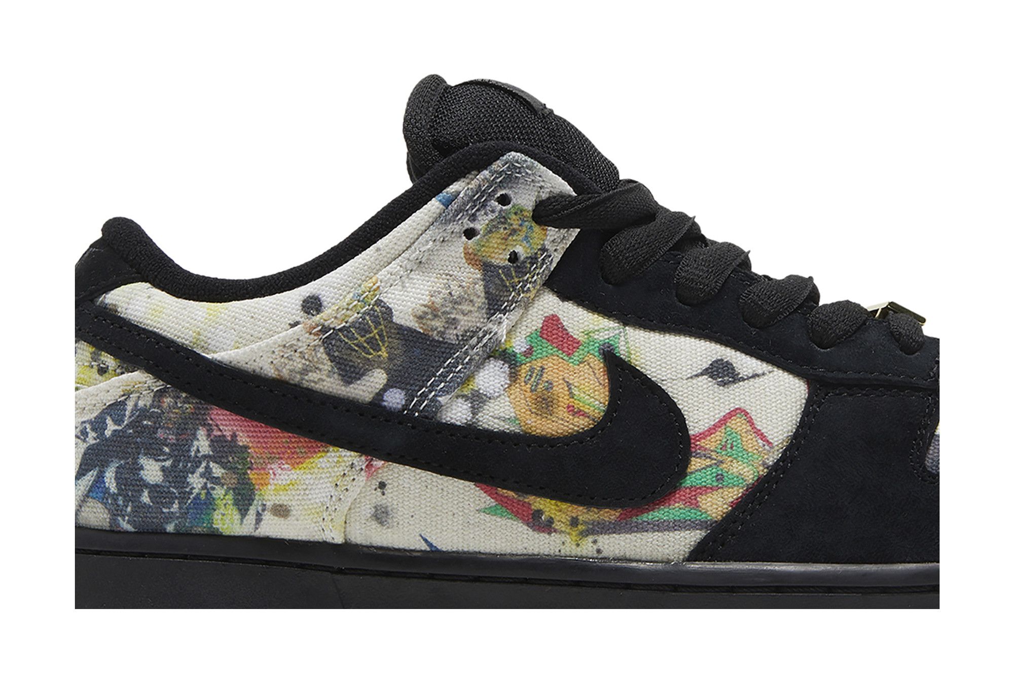 Lookbook Supreme x Nike SB Dunk Low 'Rammellzee' Zapatillas edición limitada. FD8778-001