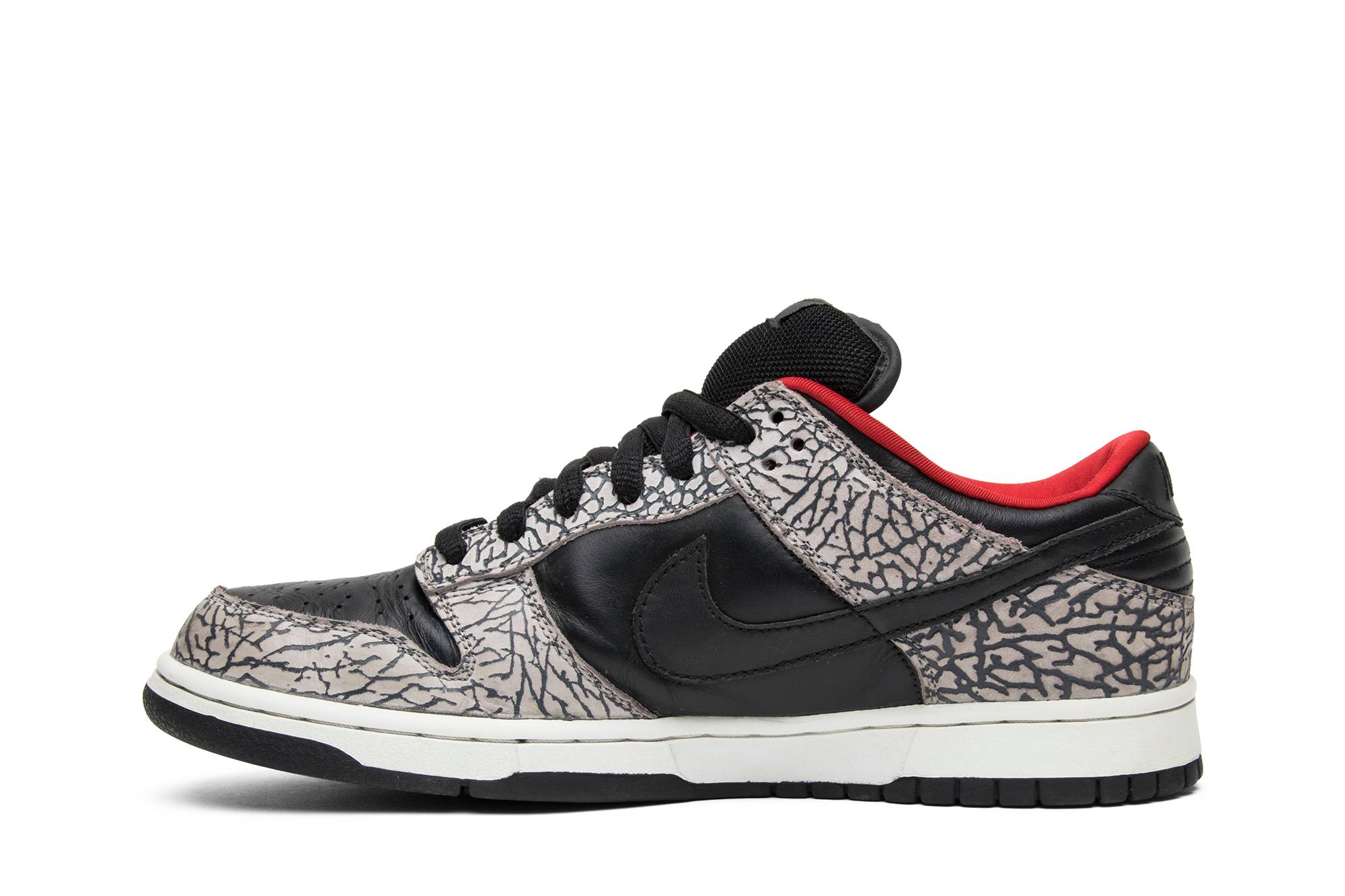 Supreme x Nike SB Dunk Low Pro 'Black Cement' 304292-131 - Image 3