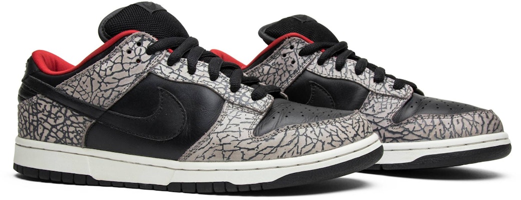 Nike sb dunk low supreme black cement online