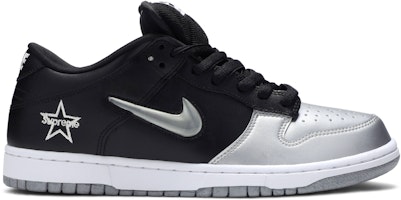 Supreme x Nike SB Dunk Low QS 'Metallic Silver' CK3480-001 Supreme x Nike SB Dunk Low QS 'Metallic Silver' CK3480-001