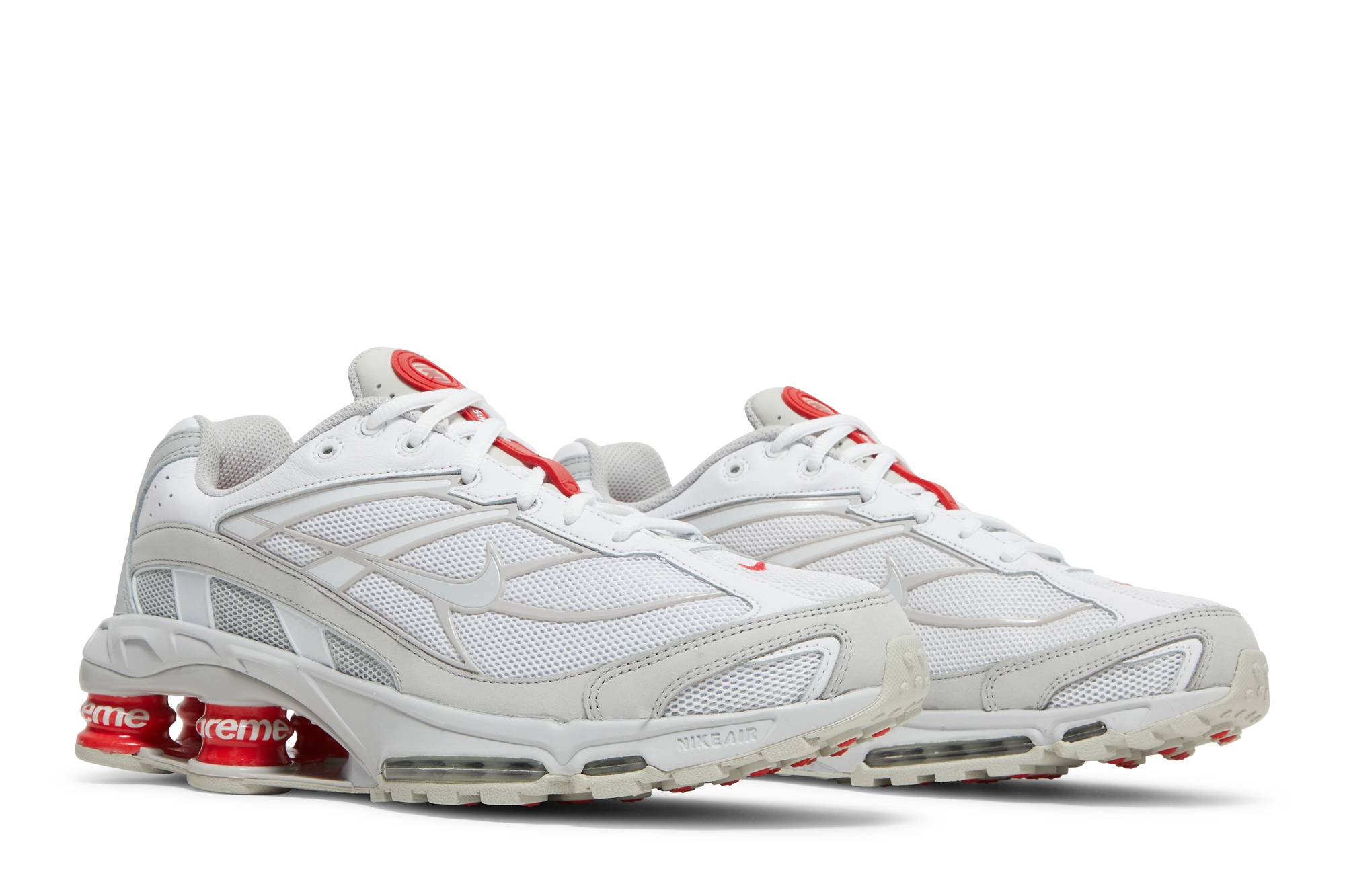 Supreme x Nike Shox Ride 2 'White Grey Fog' DN1615‑100