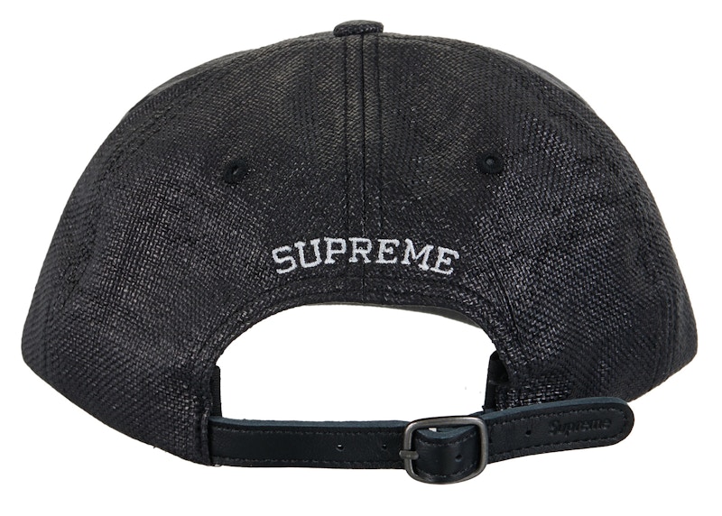Order Supreme x 草编 S 字母 6片帽 '黑色'